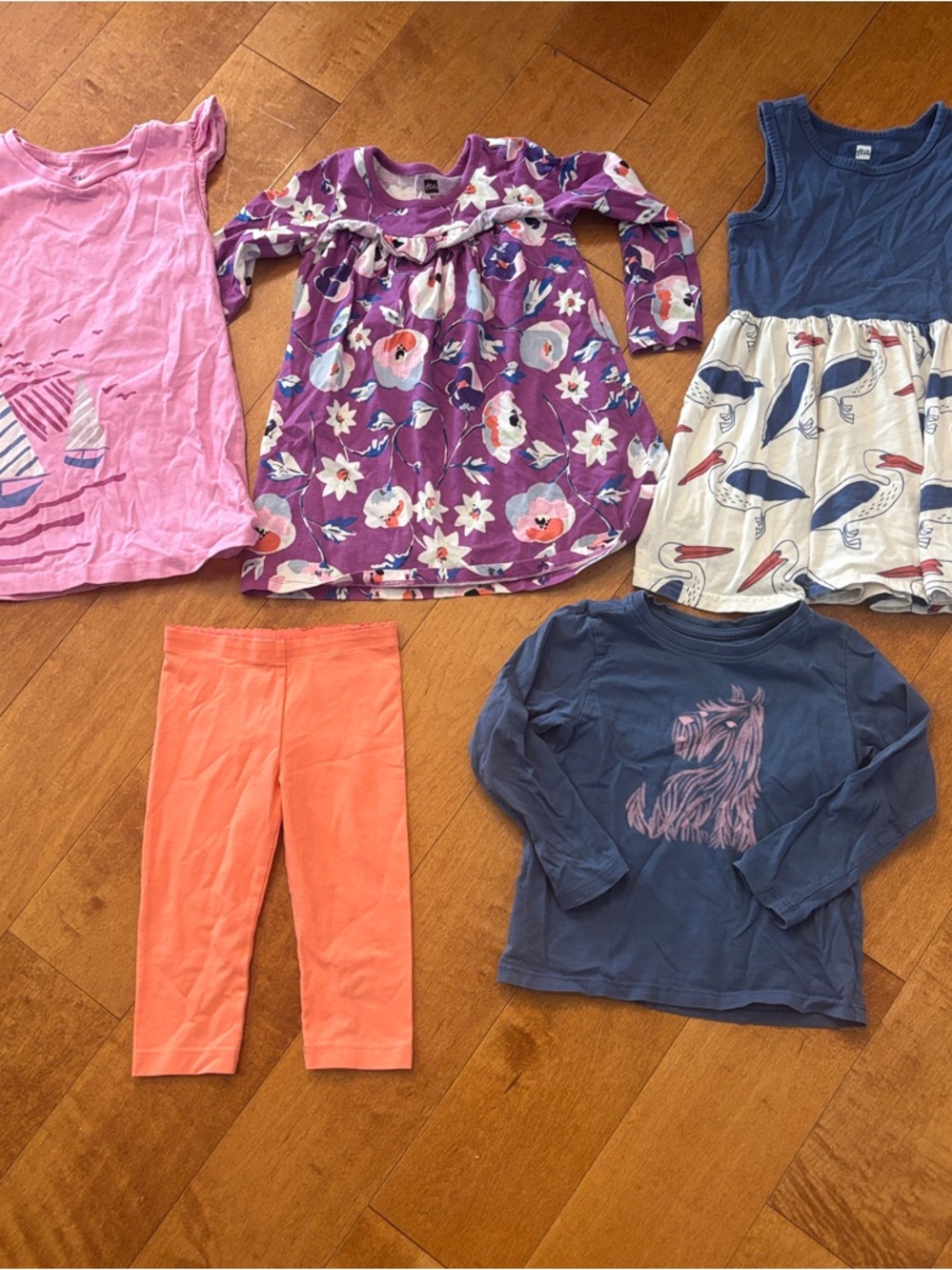 Tea Collection 3T lot Pink Sailboat Ruffle-Sleeve Dress, pants and more!